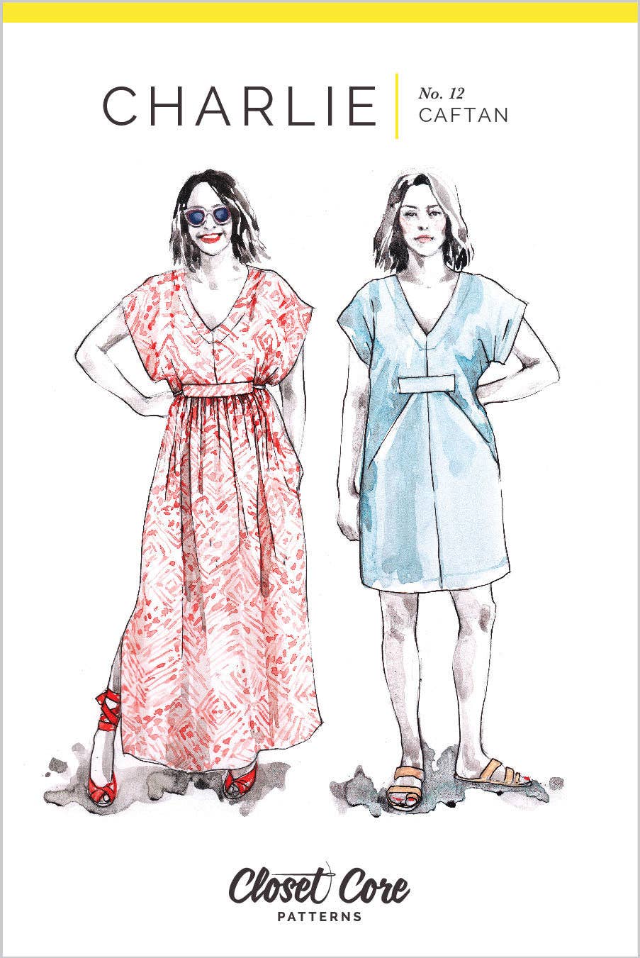 Charlie Caftan Sewing Pattern by Closet Core