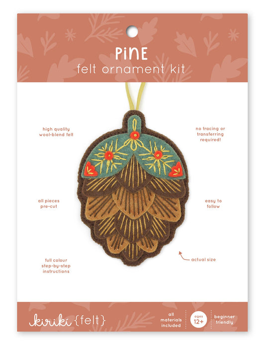 Pinecone - Felt Ornament Kit