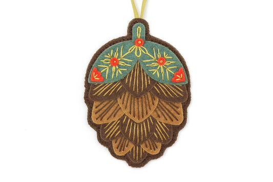 Decorative ornament with floral design on a white background