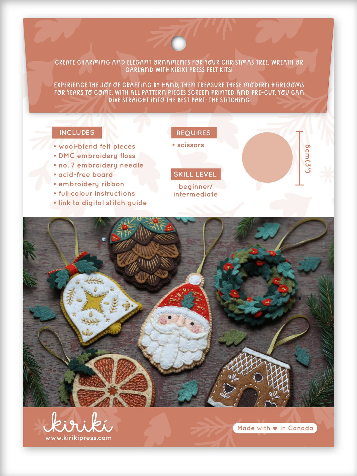 Dried Orange - Felt Ornament Kit by Kiriki Press