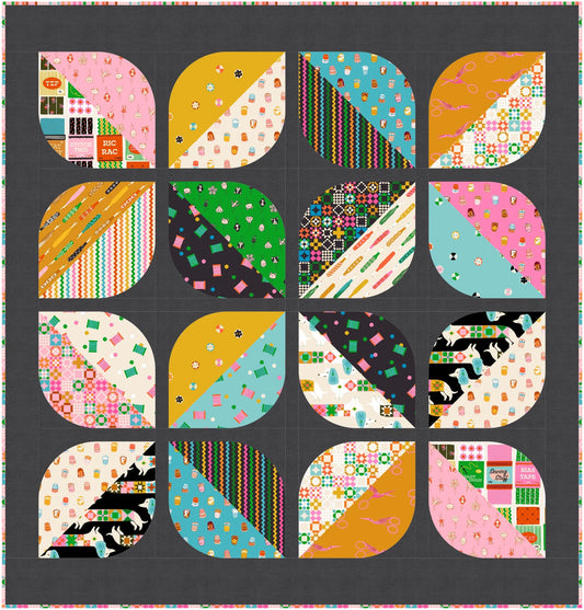Primrose Quilt Paper Pattern by Copper Kettle Quilt Company