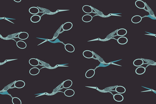 Stork Scissors in Soft Black - 1 800 Notion by Ruby Star Society