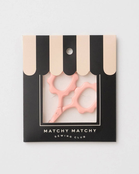 Pink Scallop Handle Embroidery Scissors