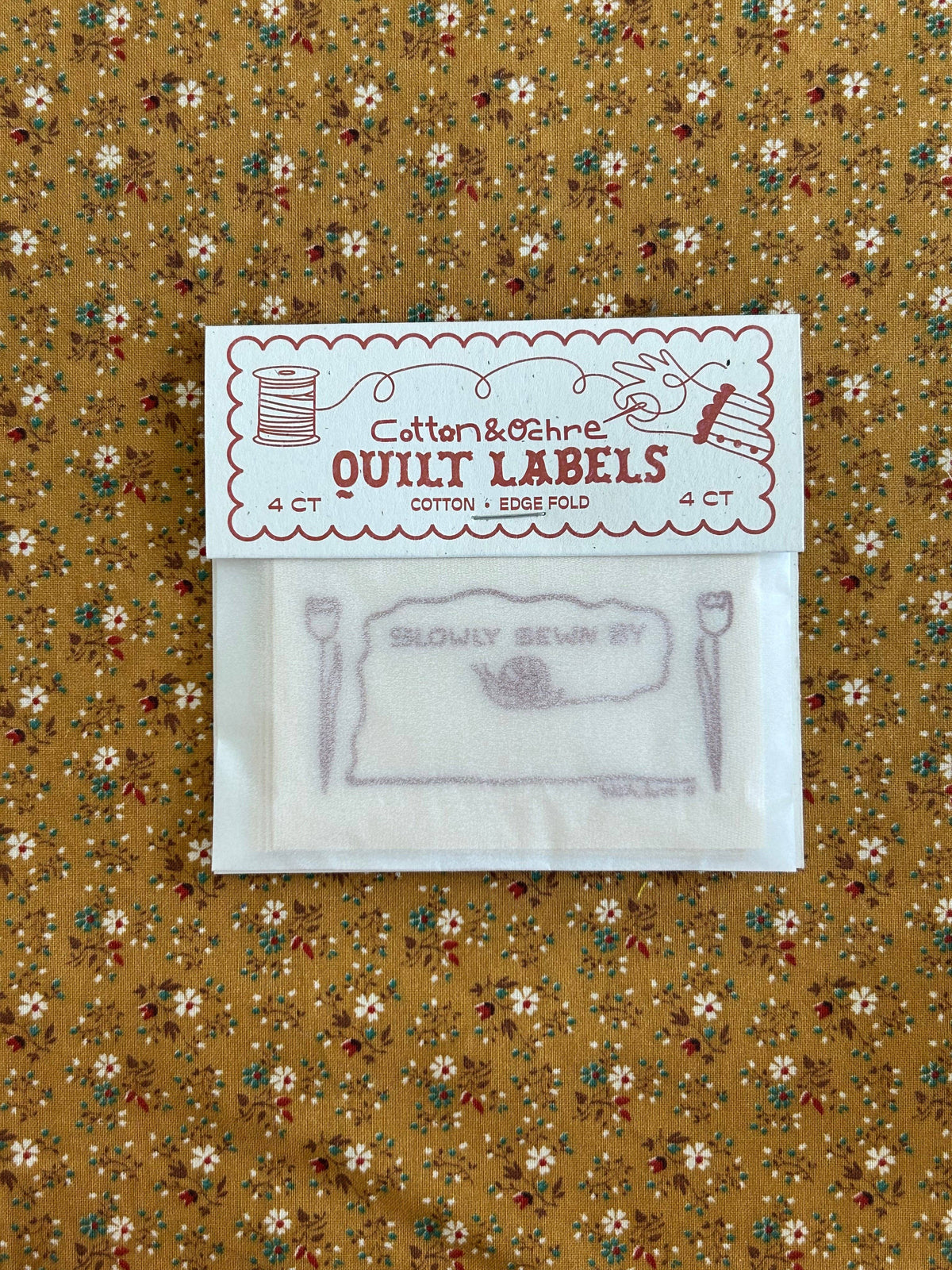 Cotton and Ochre - Sewn Slow Quilt Labels