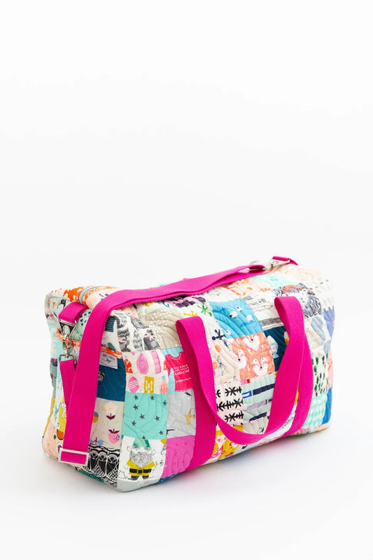 Patchwork Duffle Bag Paper Pattern - Knot + Thread Design