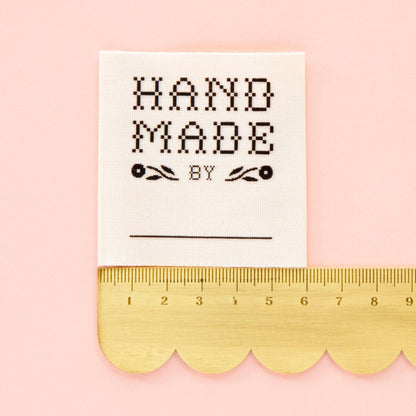Crafty Handmade By: Organic Cotton Write In Labels by Sarah Hearts