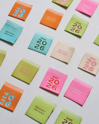 Made in 2026 Square Garment Labels by Matchy Matchy