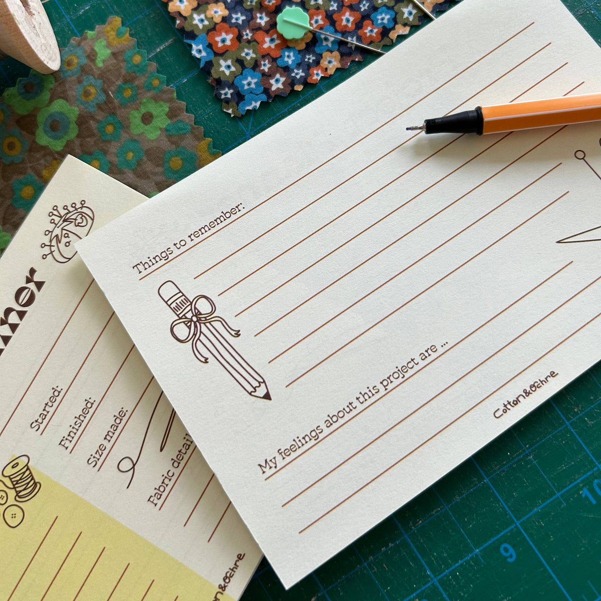 Cotton and Ochre - Project Planner Notepad