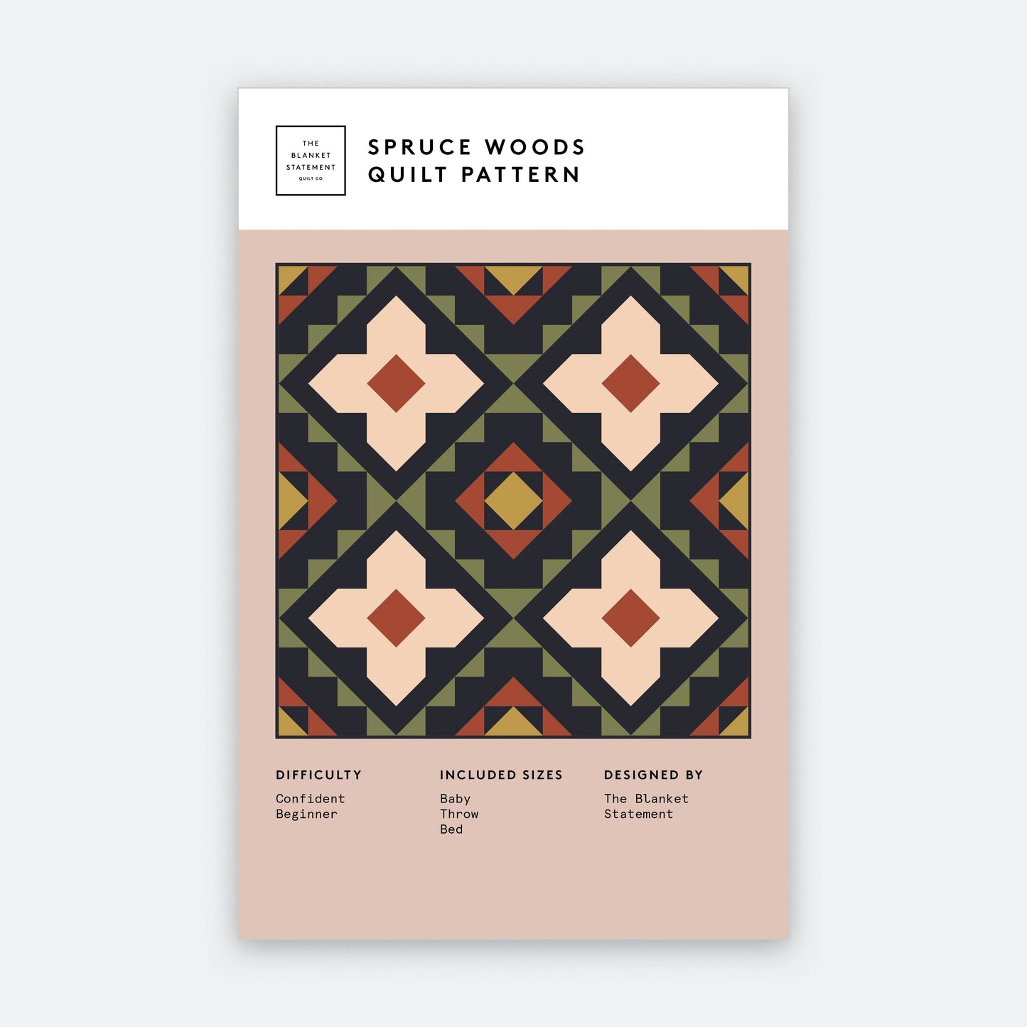 Spruce Woods Quilt Pattern - Paper Pattern
