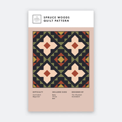 Spruce Woods Quilt Pattern - Paper Pattern
