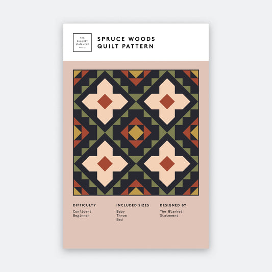 Spruce Woods Quilt Pattern - Paper Pattern