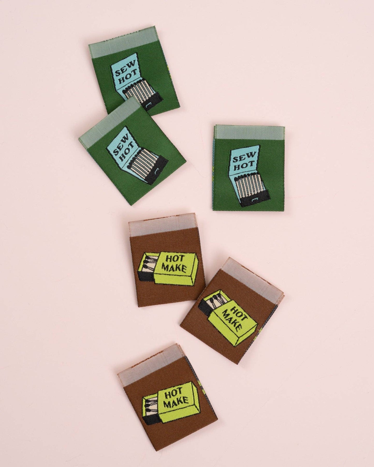 “Sew Hot” Matches Square Garment Labels by Matchy Matchy Sewing Club
