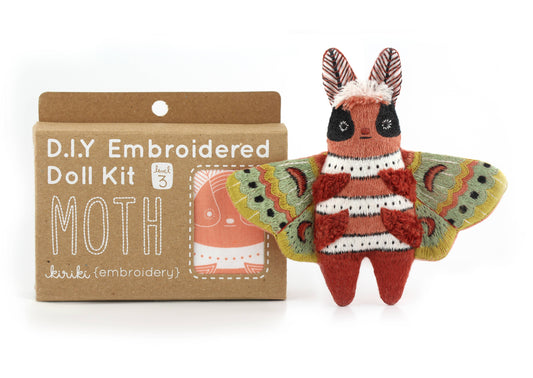 Moth - Embroidery Kit by Kiriki Press
