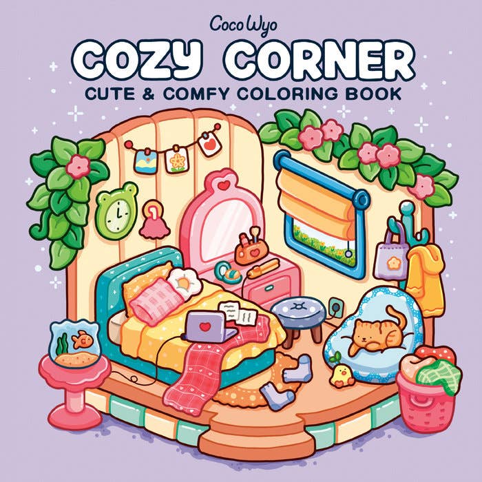 Cozy Corner Coloring Book - Hand-drawn by Coco Wyo