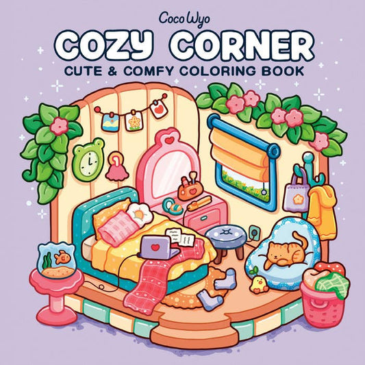 Cozy Corner Coloring Book - Hand-drawn by Coco Wyo