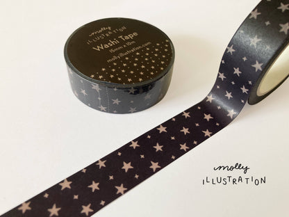 Neutral Stars Decorative Washi Tape
