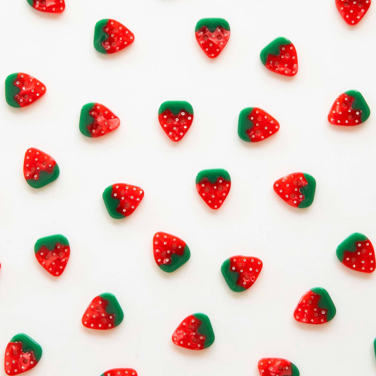 Strawberry Small 5/8" Buttons - by Sarah Hearts
