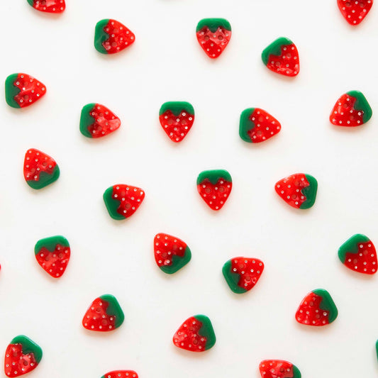 Strawberry Small 5/8" Buttons - by Sarah Hearts