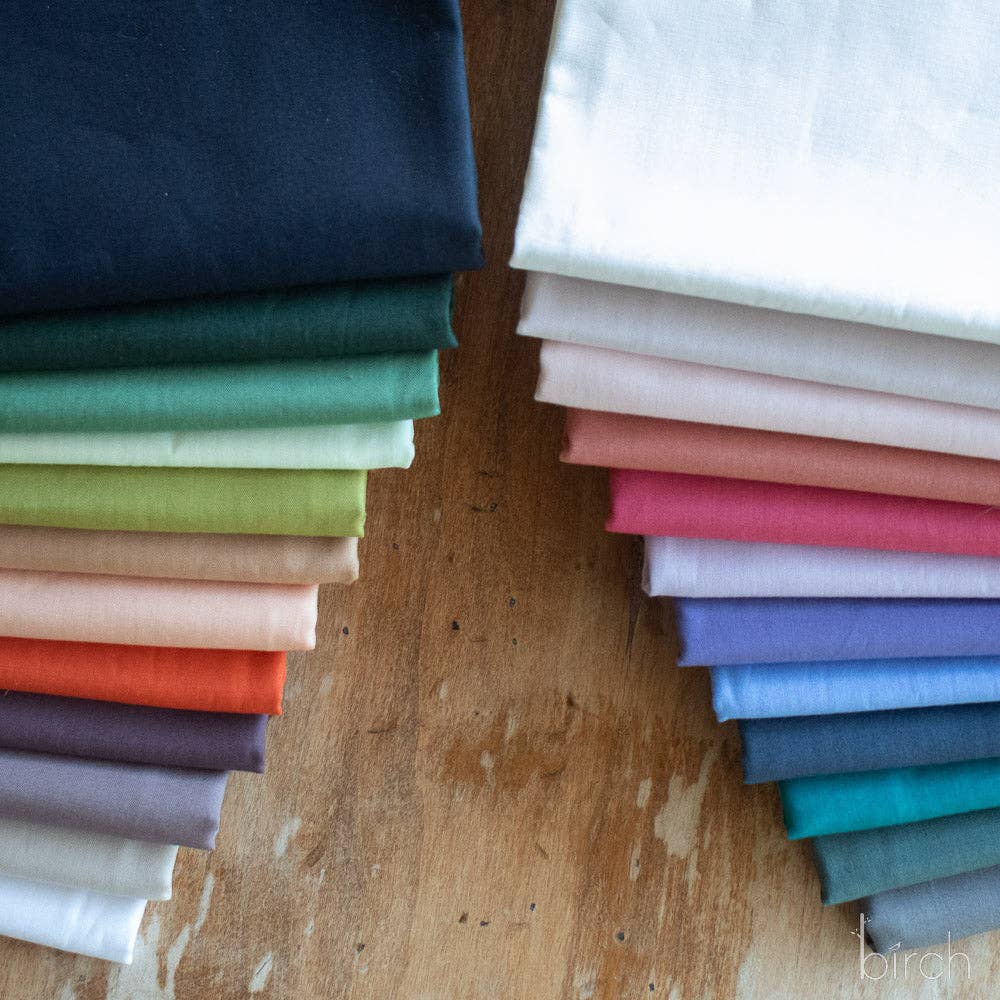 Serenity Solid Poplin Fat Quarter Bundle, 12 Total