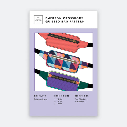 Emerson Crossbody Fanny Pack Paper Pattern