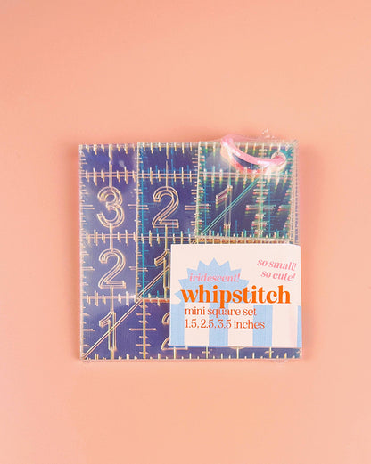 Mini Squares Set - Iridescent quilting rulers