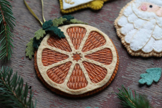 Dried Orange - Felt Ornament Kit by Kiriki Press