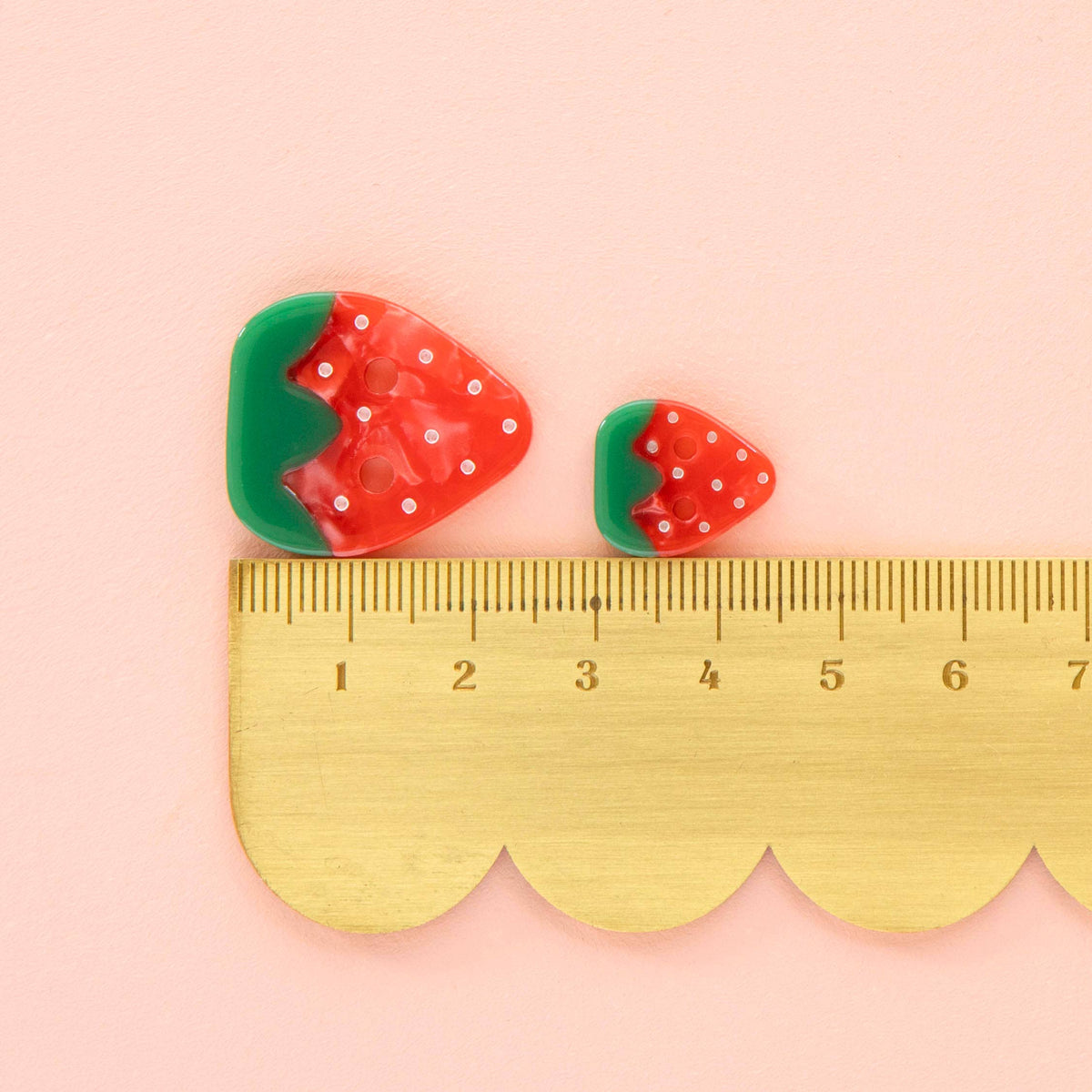Strawberry Large 1" Buttons by Sarah Hearts