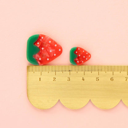 Strawberry Small 5/8" Buttons - by Sarah Hearts