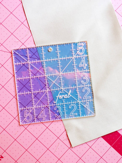 Charm Square 5" Ruler by Feral Notions