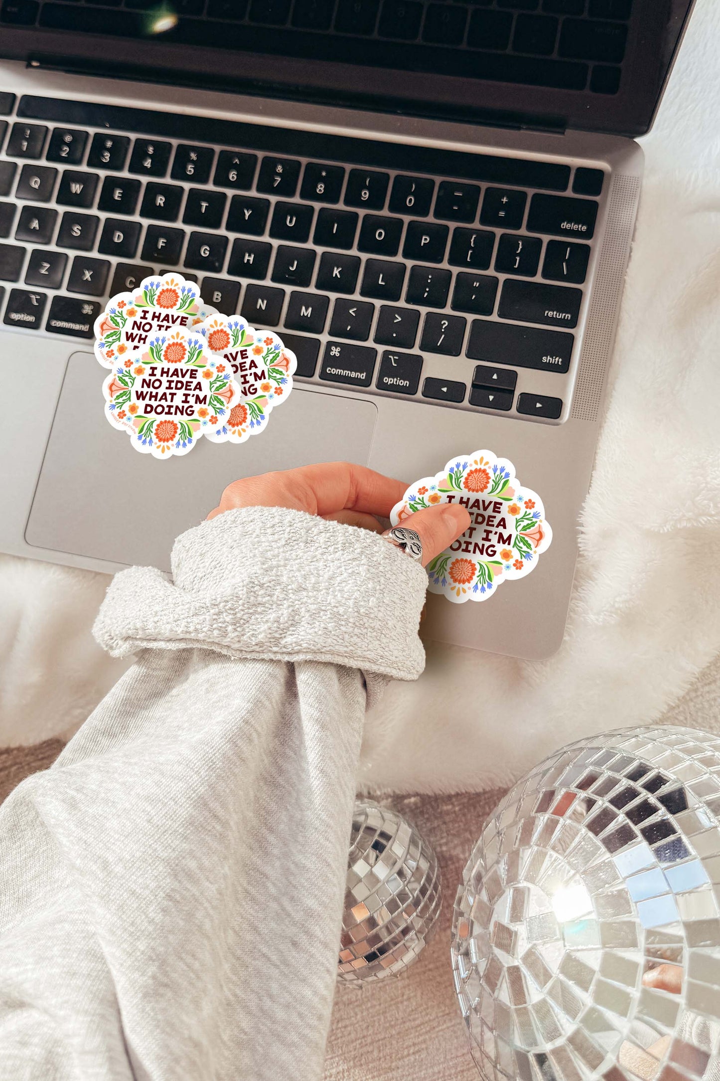 I Have No Idea What I'm Doing Funny Vinyl Sticker - by Lindsay Day Studios
