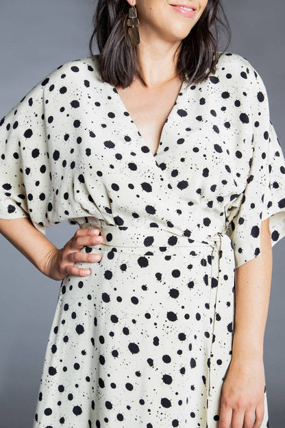 Elodie Wrap Dress Sewing Pattern by Closet Core