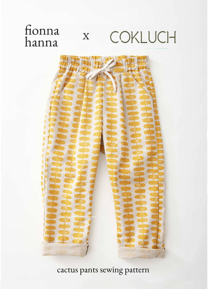 Cactus Pants for Toddlers & Kids - Sewing Pattern by fionna hanna x COKLUCH