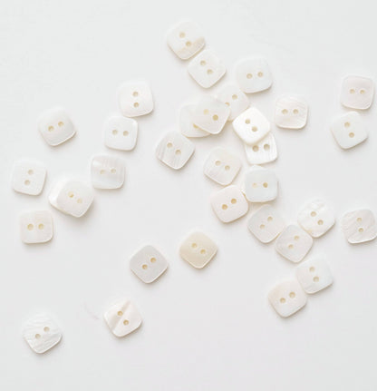 Square Shaped Shell Buttons