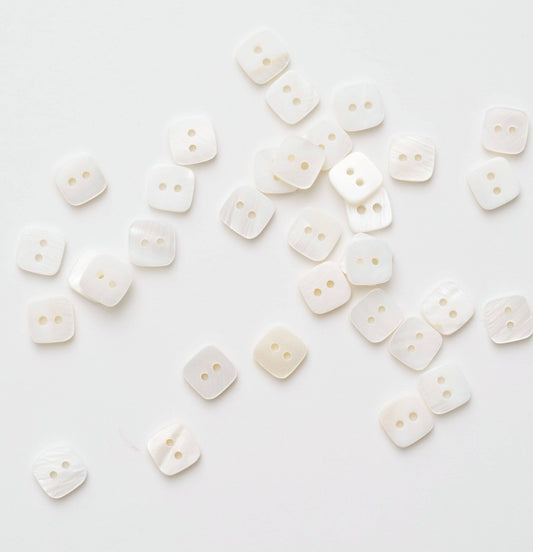 Square Shaped Shell Buttons