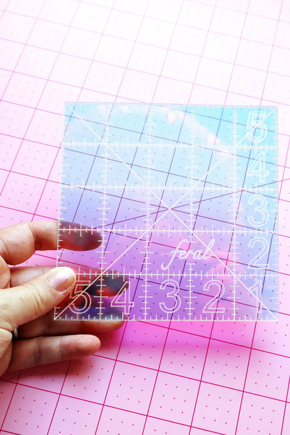 Charm Square 5" Ruler by Feral Notions