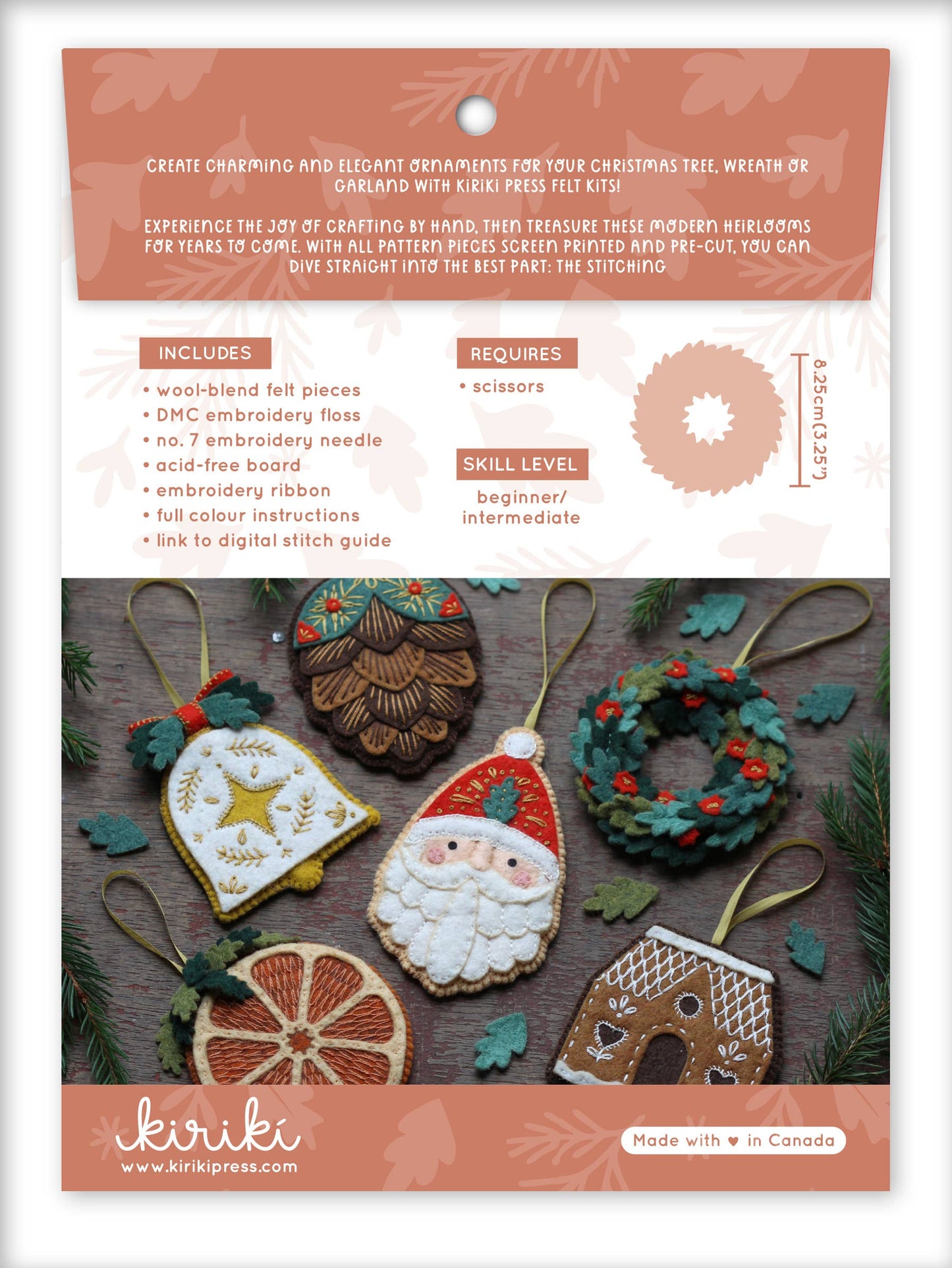 Wreath - Felt Ornament Kit