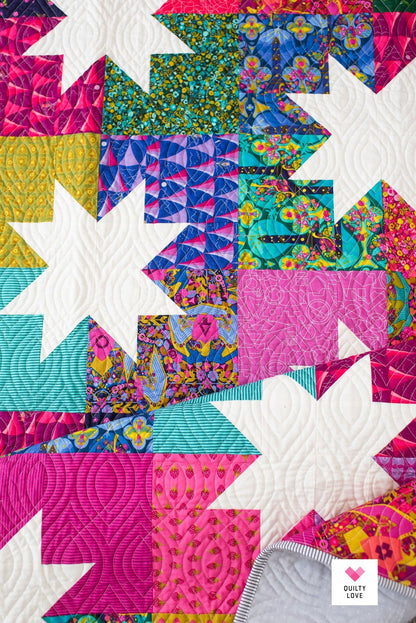 Star Pop II Quilt Pattern-Printed booklet