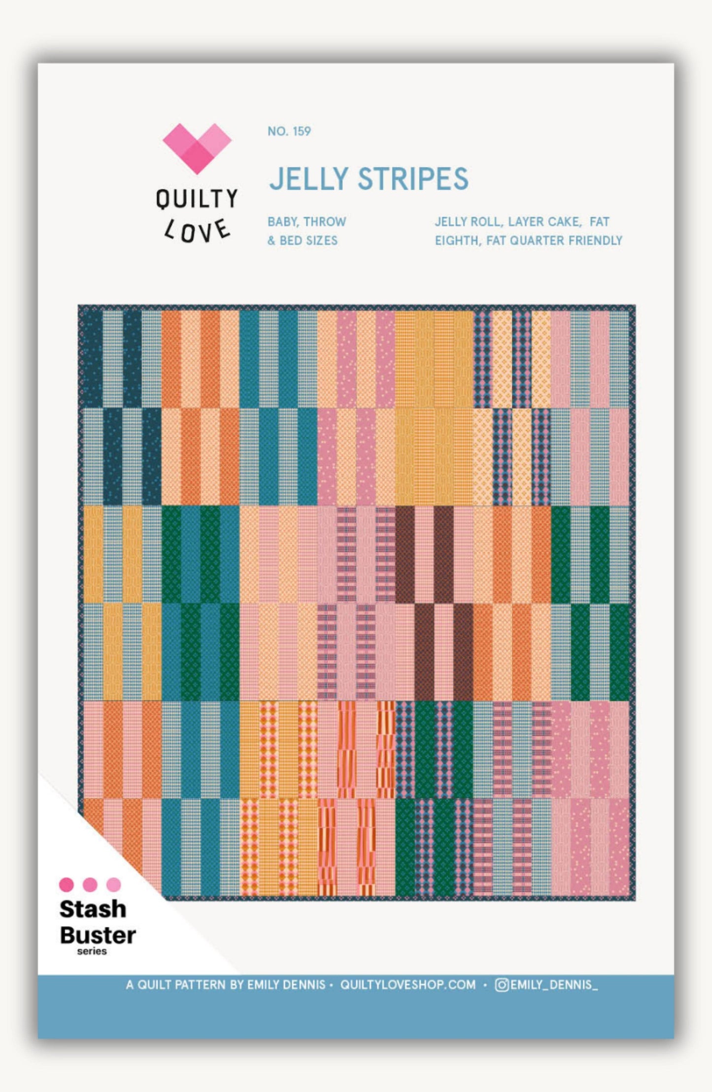 Jelly Stripes Printed PAPER pattern