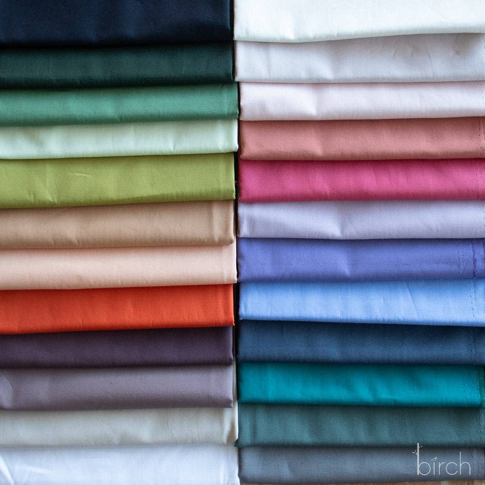 Serenity Solid Poplin Fat Quarter Bundle, 12 Total