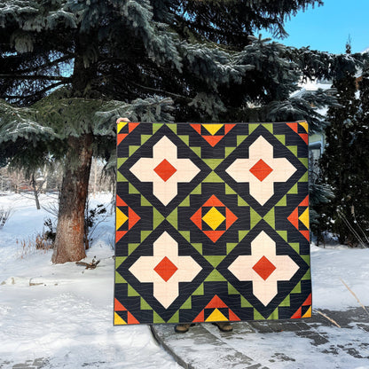 quilt in the snow