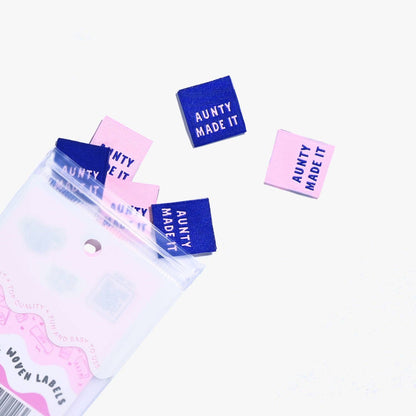 Aunty Made It Woven Labels - Pack of 6 Labels by KATM