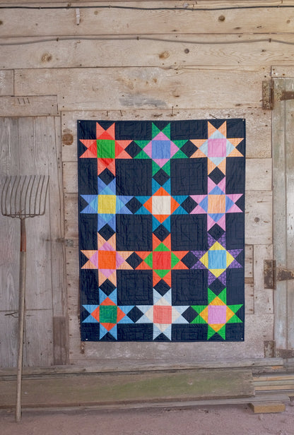 Heather Ross x Ruby and Bee Blenders - 8 Point Star Quilt Kit (Fabric & Pattern)