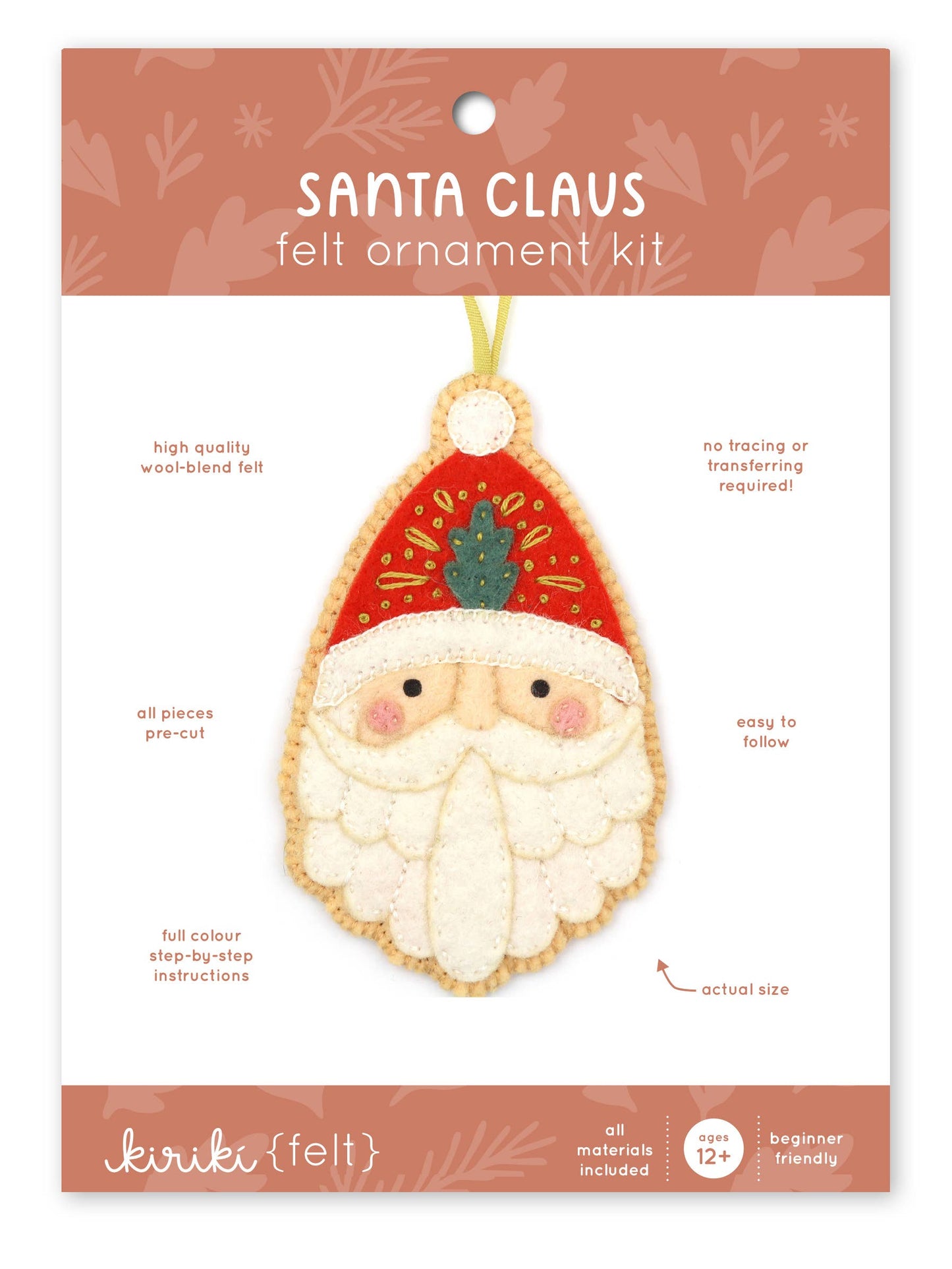 Santa Claus - Felt Ornament Kit