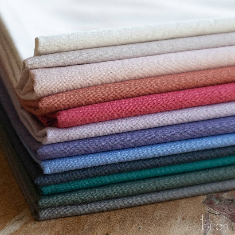 Serenity Solid Poplin Fat Quarter Bundle, 12 Total