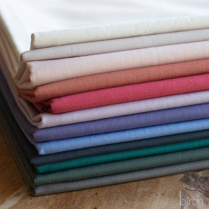 Serenity Solid Poplin Fat Quarter Bundle, 12 Total