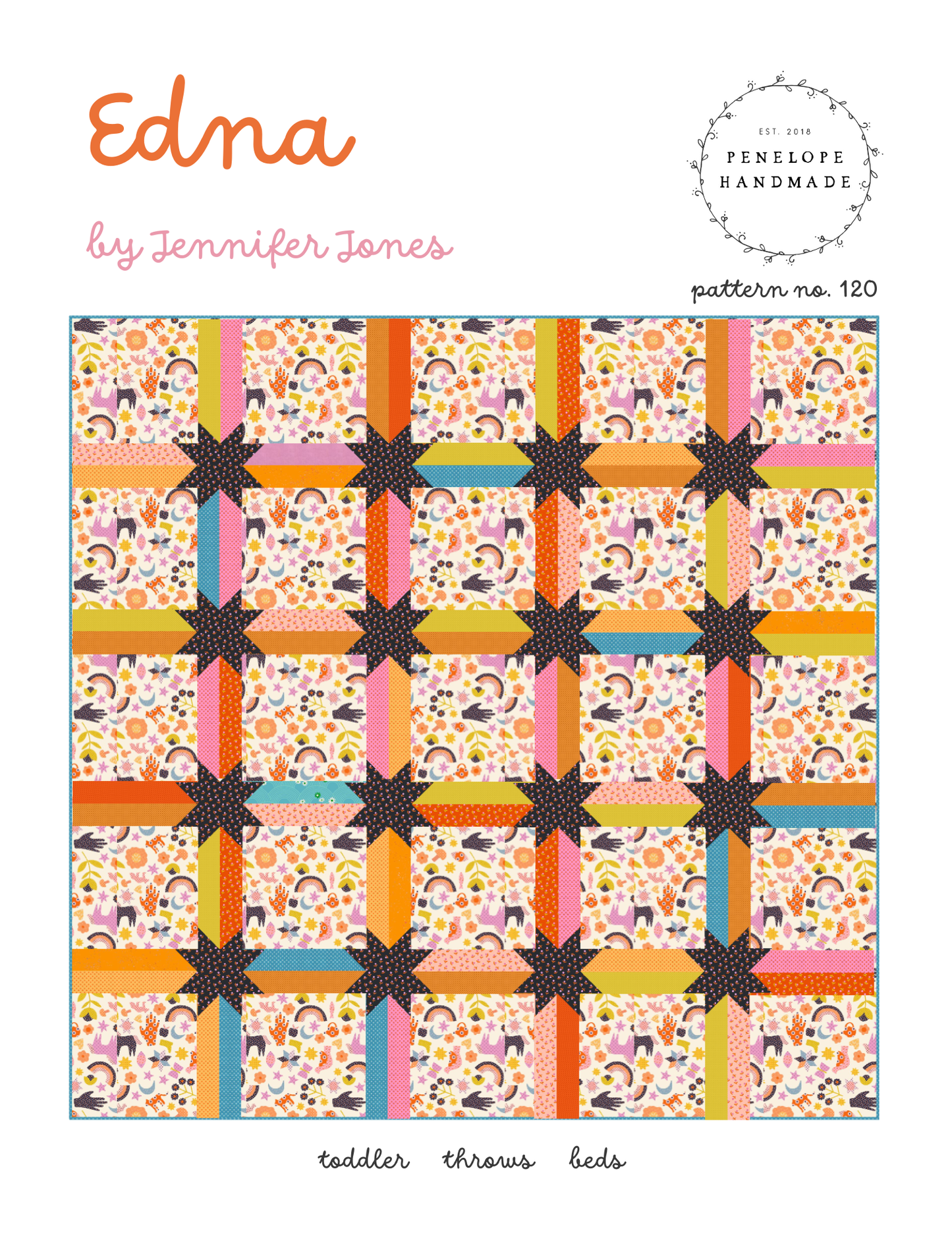 Edna Quilt Pattern  |   Paper Version by Penelope Handmade