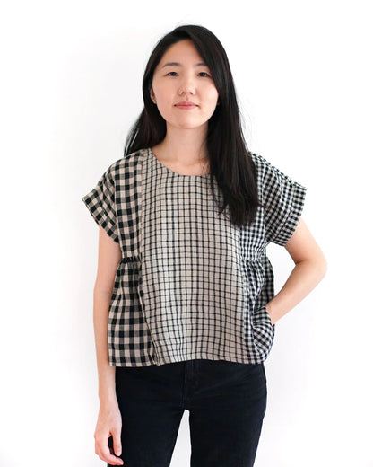 Collage Gather Top Sewing Pattern by Matchy Matchy Sewing Club