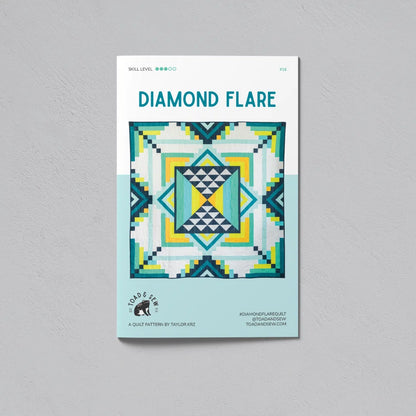 Diamond Flare Quilt Pattern - Paper Pattern by Toad & Sew