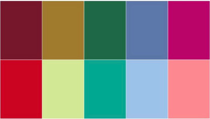 Happy Place Solids #4 Fat Quarter Bundle of 12 by Anna Maria Textiles