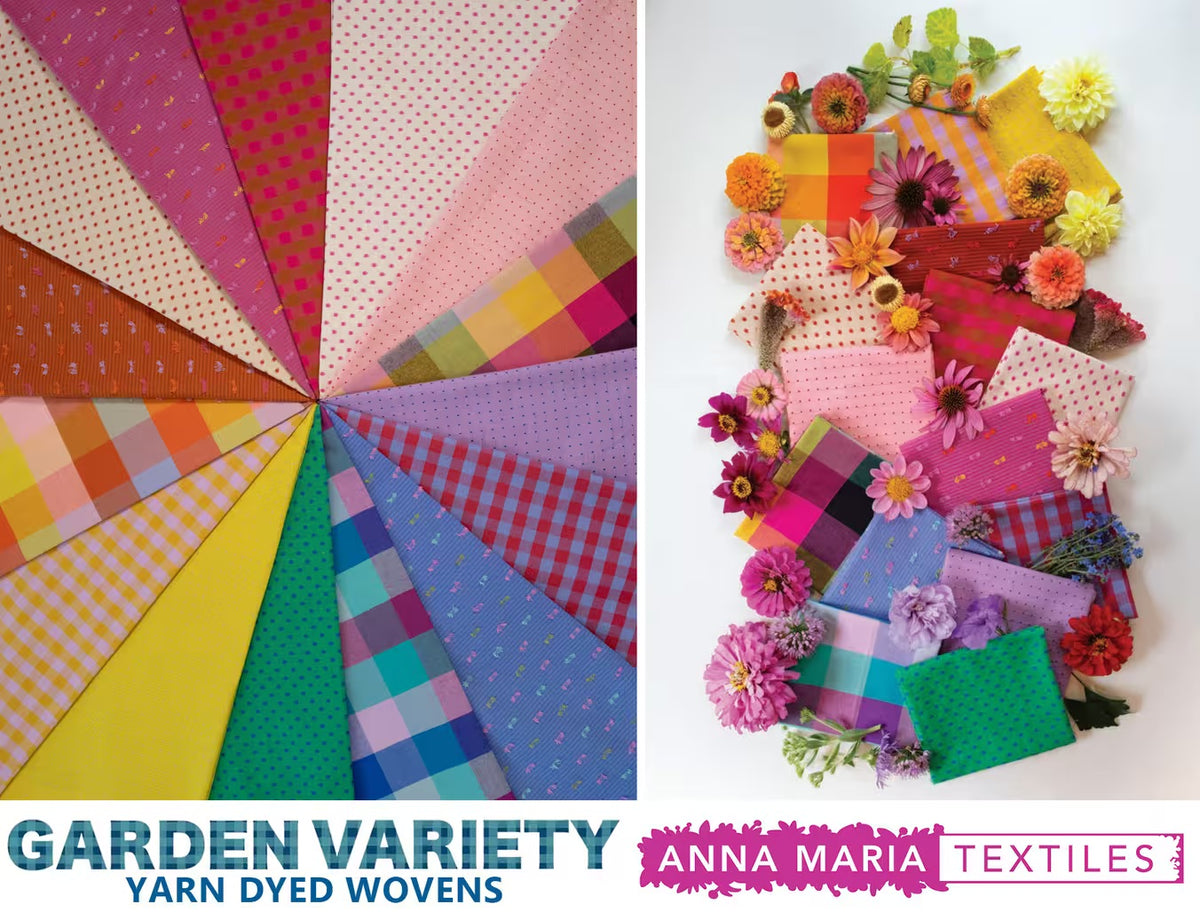 Yarn-Dyed Cotton Wovens - Garden Variety Collection by Anna Maria